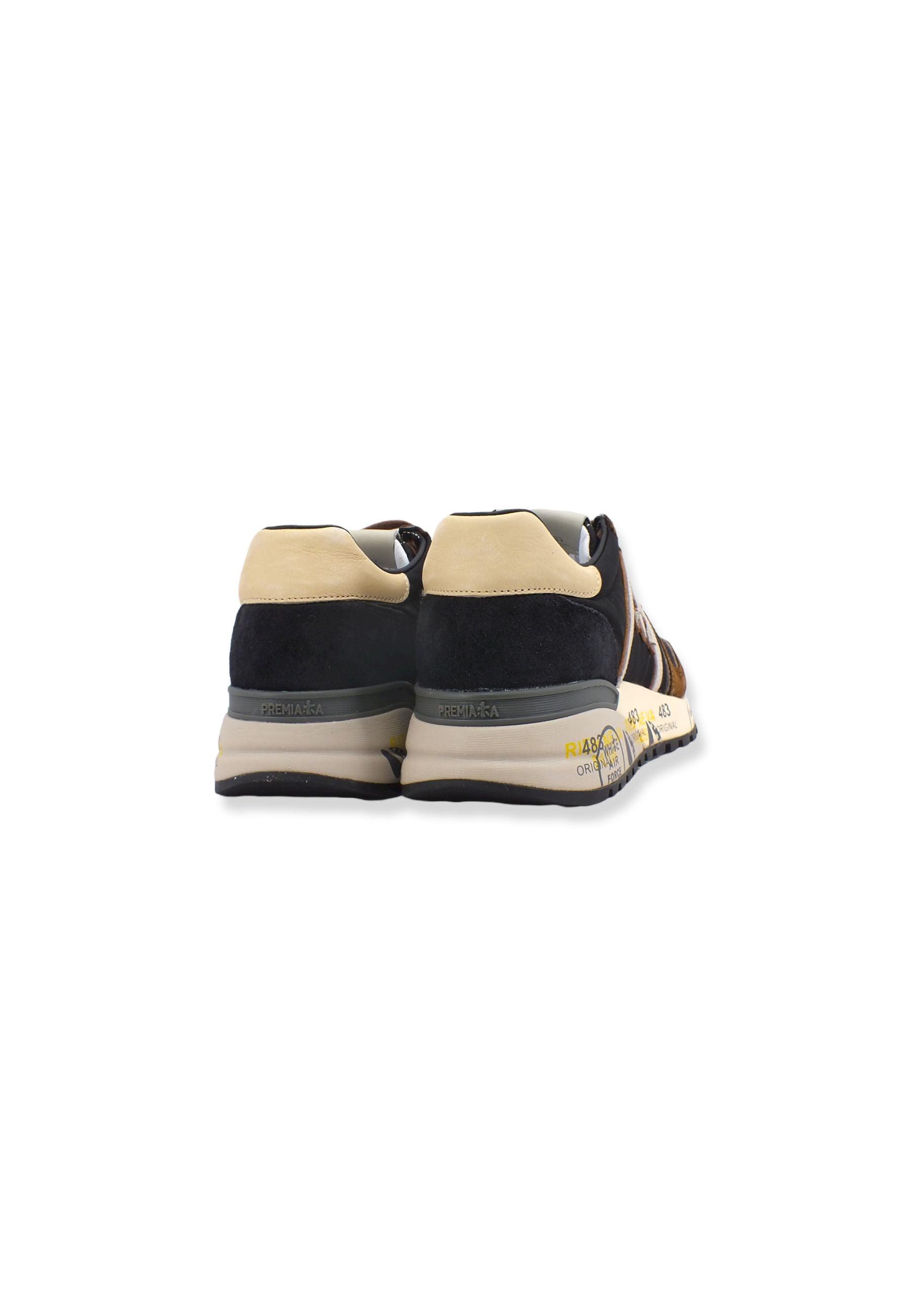 PREMIATA Sneaker Running Uomo Brown Black Cream LANDER5361 - Sandrini Calzature e Abbigliamento