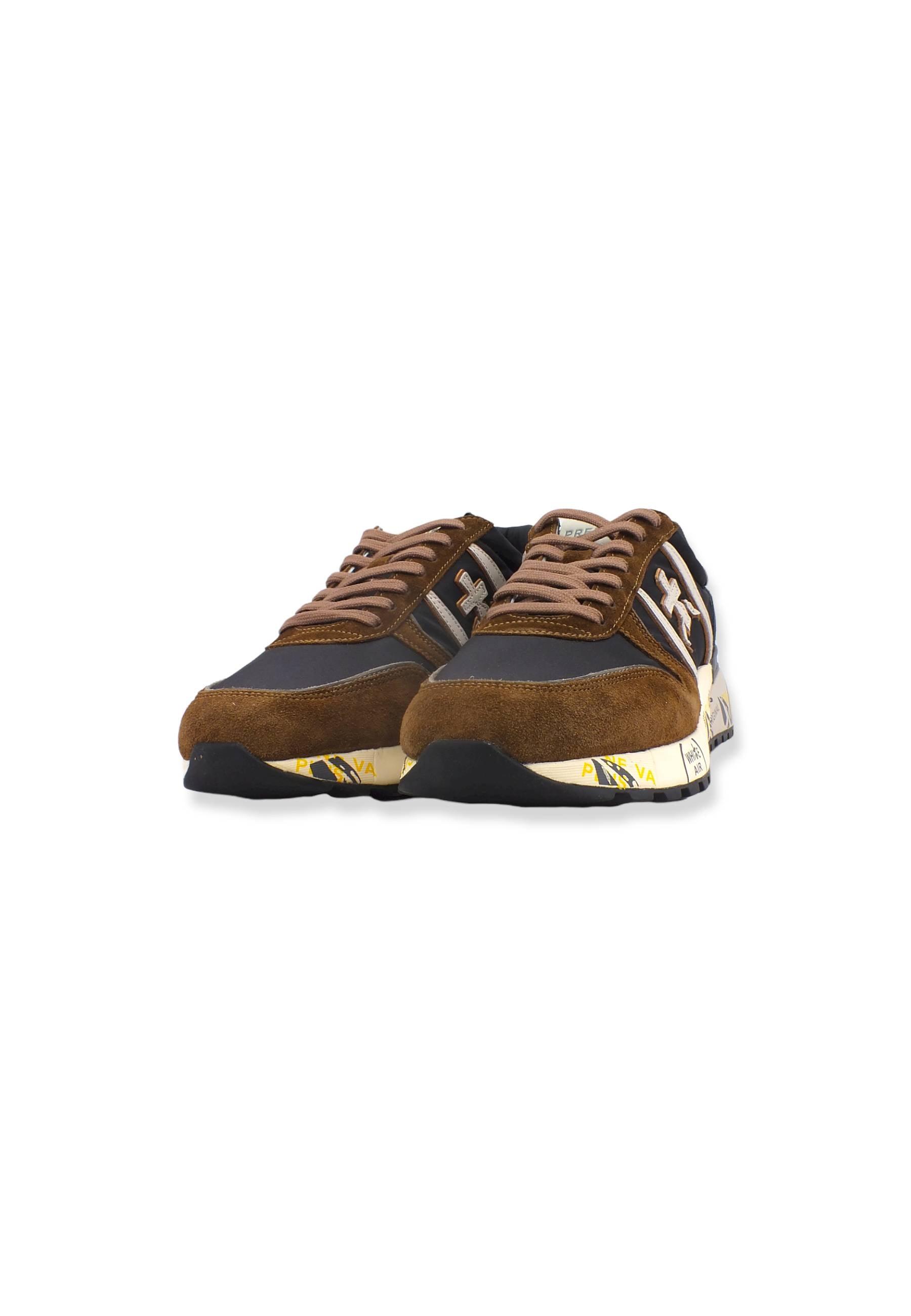 PREMIATA Sneaker Running Uomo Brown Black Cream LANDER5361 - Sandrini Calzature e Abbigliamento