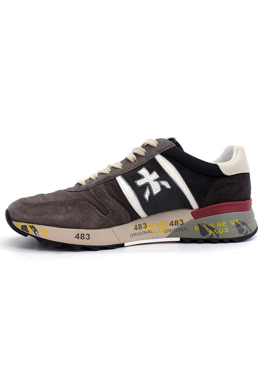 PREMIATA Sneaker Running Uomo Grey Dark Brown LANDER5900 - Sandrini Calzature e Abbigliamento