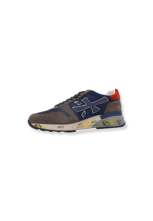 PREMIATA Sneaker Running Uomo Tortora Navy Marrone MICK5890 - Sandrini Calzature e Abbigliamento