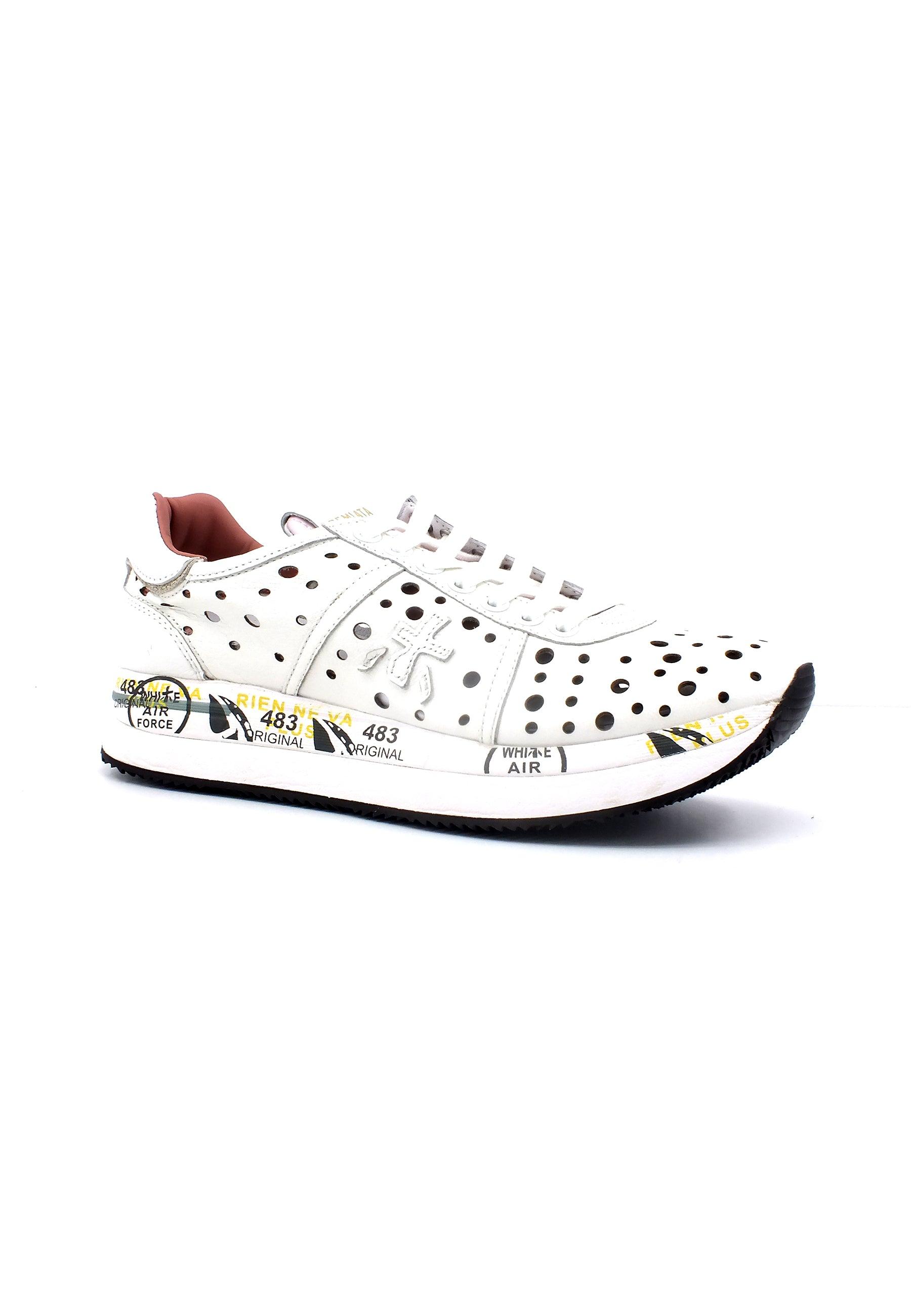 PREMIATA Sneaker Traforata Donna White CONNY5640 - Sandrini Calzature e Abbigliamento