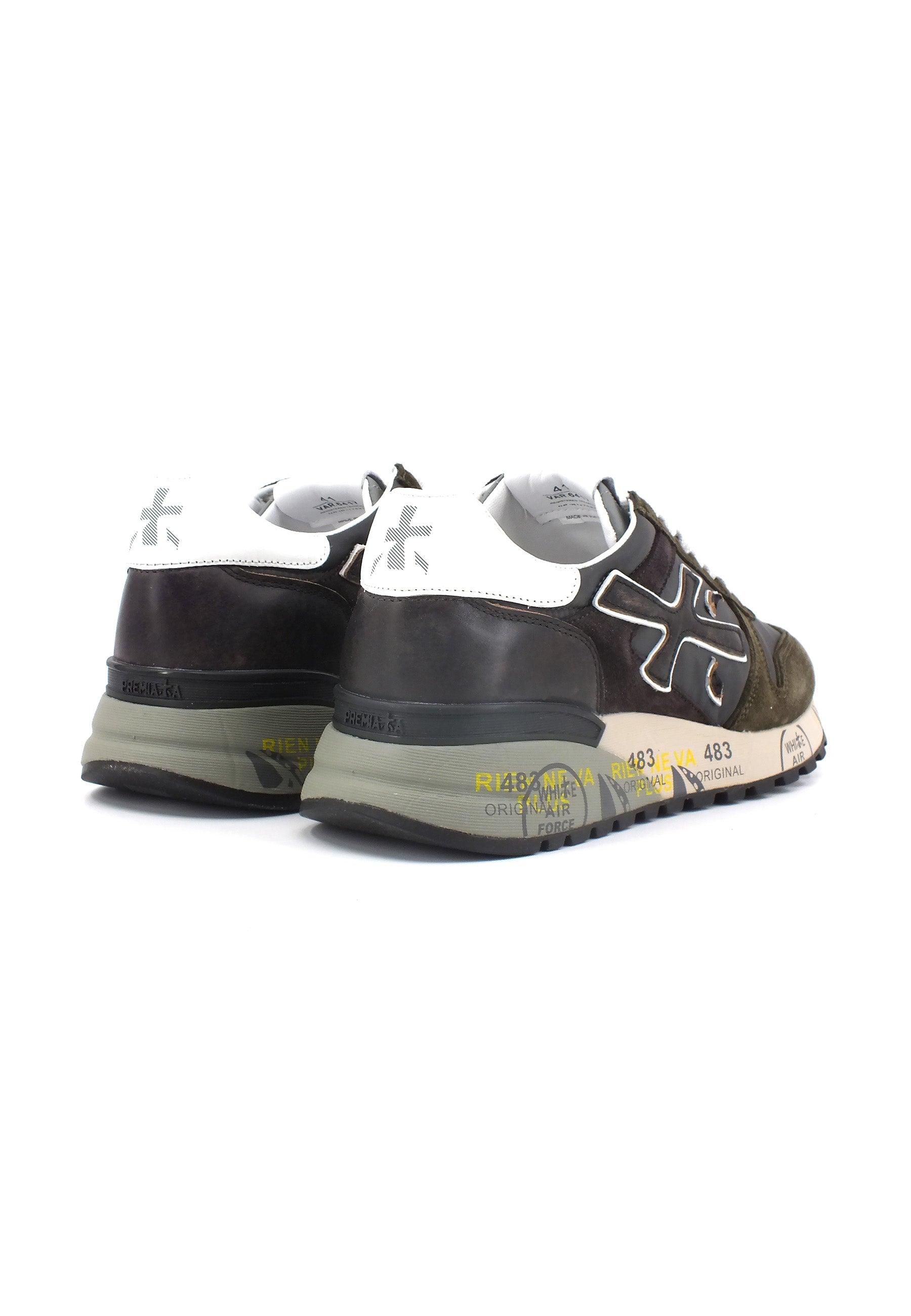 PREMIATA Sneaker Uomo Black Military Green MICK-6417 - Sandrini Calzature e Abbigliamento