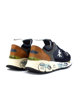 PREMIATA Sneaker Uomo Blue Cuoio MASE-3927 - Sandrini Calzature e Abbigliamento