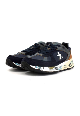 PREMIATA Sneaker Uomo Blue Cuoio MASE-3927 - Sandrini Calzature e Abbigliamento
