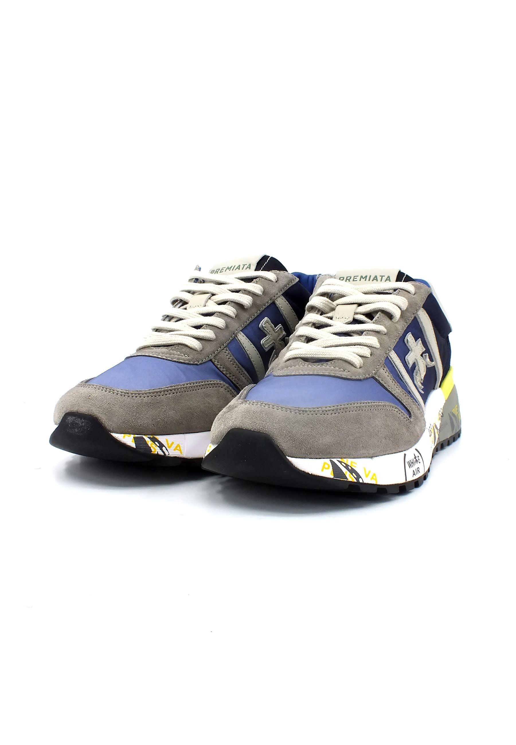 PREMIATA Sneaker Uomo Blue Dark Grey LANDER4587 - Sandrini Calzature e Abbigliamento