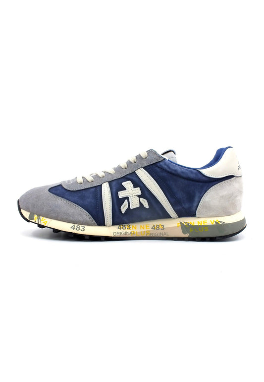 PREMIATA Sneaker Uomo Blue Grey LUCY6176 - Sandrini Calzature e Abbigliamento