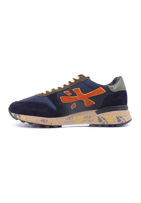 PREMIATA Sneaker Uomo Blue Orange MICK-6419 - Sandrini Calzature e Abbigliamento