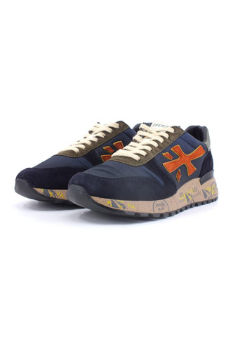PREMIATA Sneaker Uomo Blue Orange MICK-6419 - Sandrini Calzature e Abbigliamento