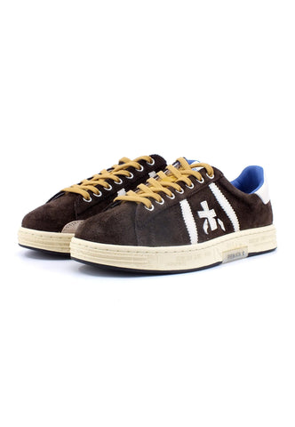 PREMIATA Sneaker Uomo Dark Brown White RUSSEL-6428 - Sandrini Calzature e Abbigliamento