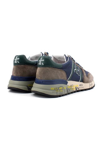 PREMIATA Sneaker Uomo Grey Green Blue LANDER-6400 - Sandrini Calzature e Abbigliamento