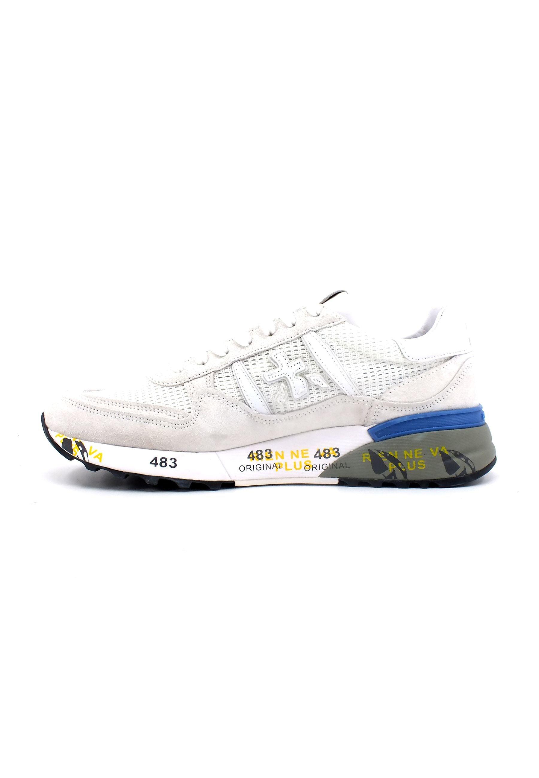 PREMIATA Sneaker Uomo Light Grey White LANDECK6213 - Sandrini Calzature e Abbigliamento