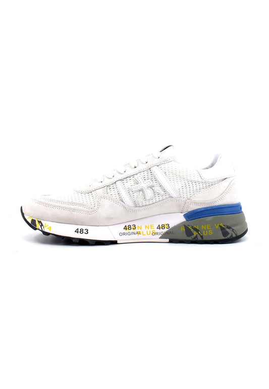 PREMIATA Sneaker Uomo Light Grey White LANDECK6213 - Sandrini Calzature e Abbigliamento