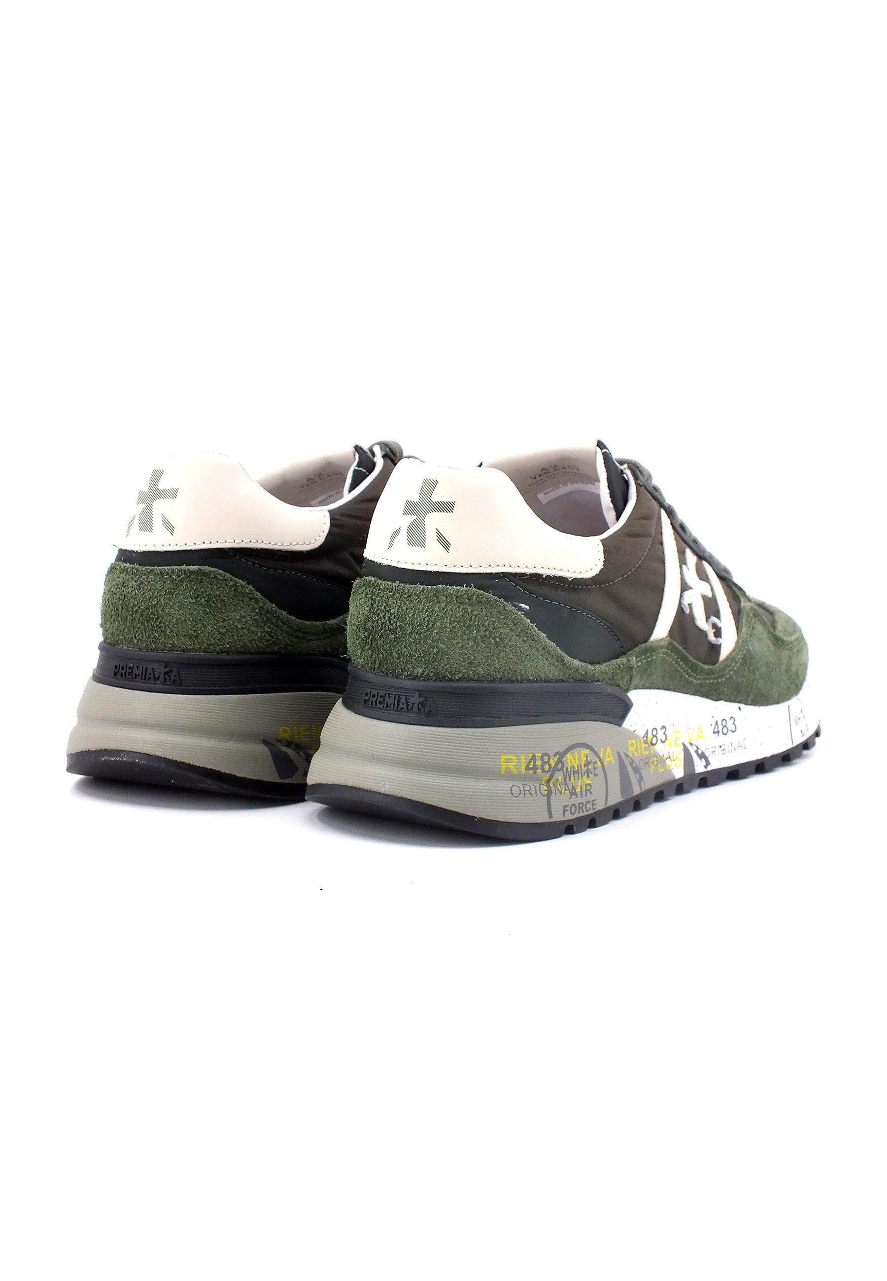 PREMIATA Sneaker Uomo Military Green White LANDECK-6403 - Sandrini Calzature e Abbigliamento