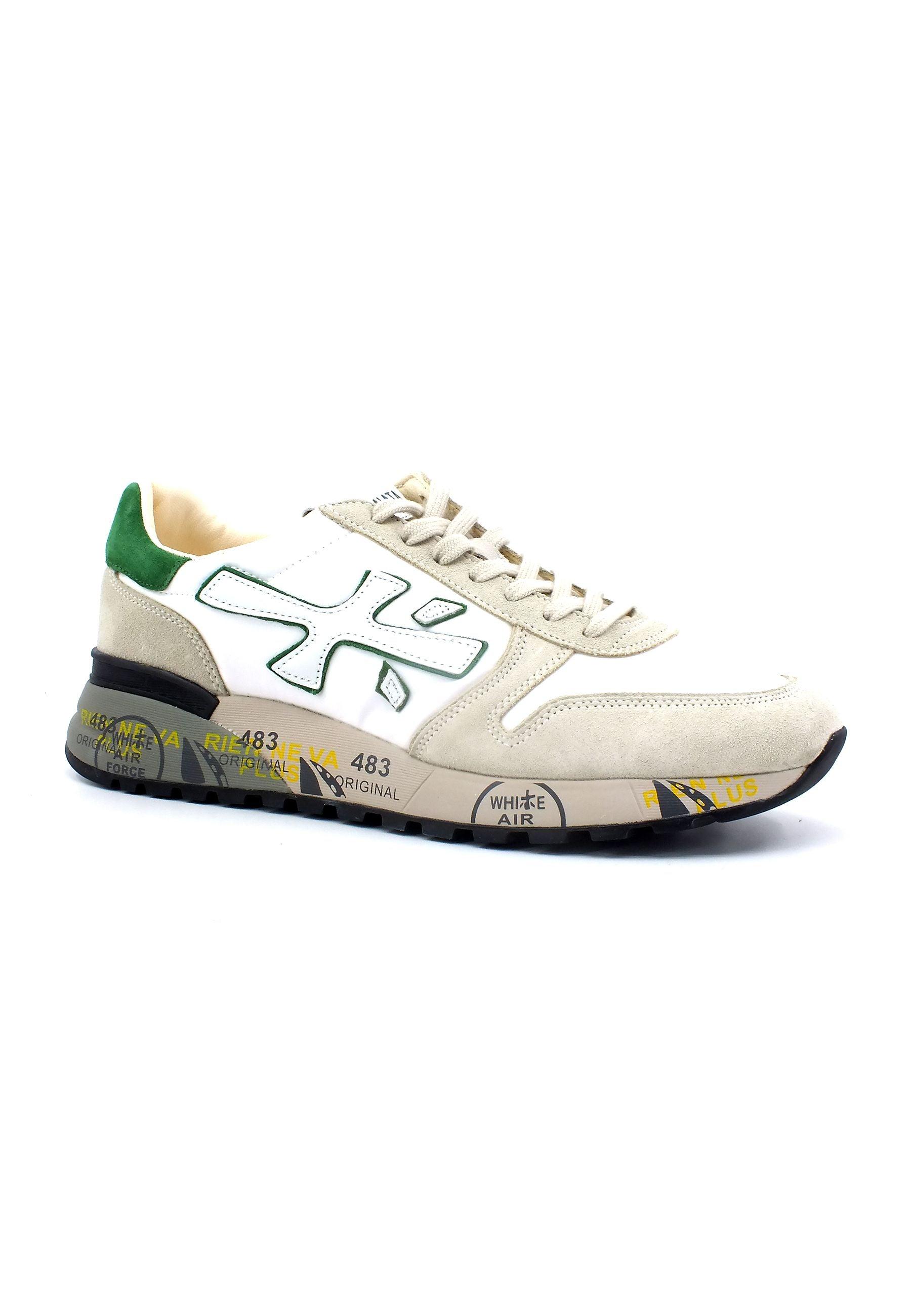 PREMIATA Sneaker Uomo White Green MICK6167G - Sandrini Calzature e Abbigliamento
