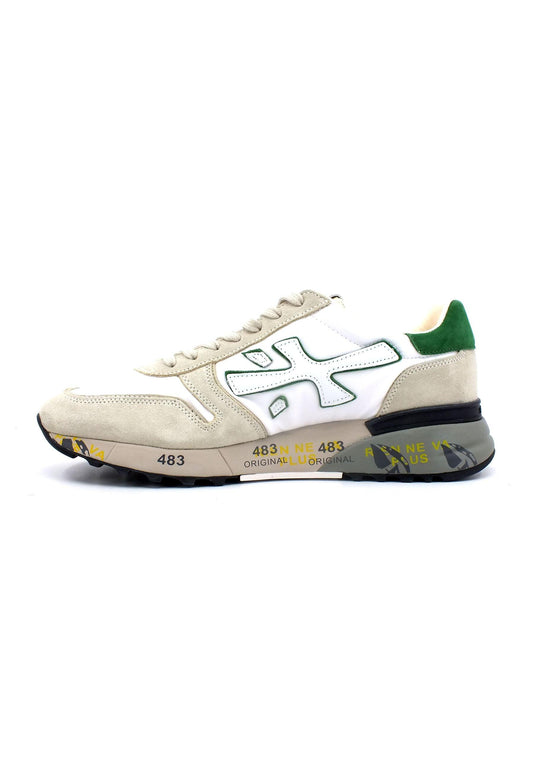PREMIATA Sneaker Uomo White Green MICK6167G - Sandrini Calzature e Abbigliamento