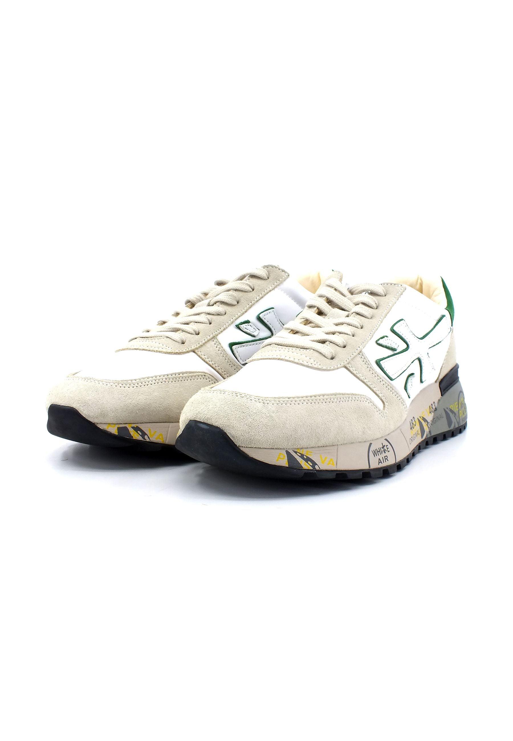 PREMIATA Sneaker Uomo White Green MICK6167G - Sandrini Calzature e Abbigliamento