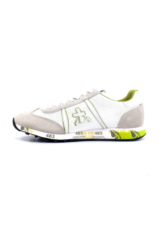PREMIATA Sneaker Uomo White Grey Verde LUCY6148 - Sandrini Calzature e Abbigliamento