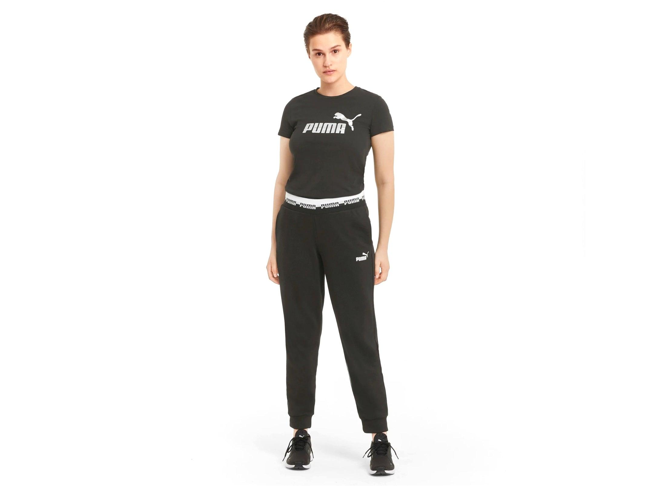 PUMA Amplified Pants Pantaloni Tuta Black 585916 01 - Sandrini Calzature e Abbigliamento