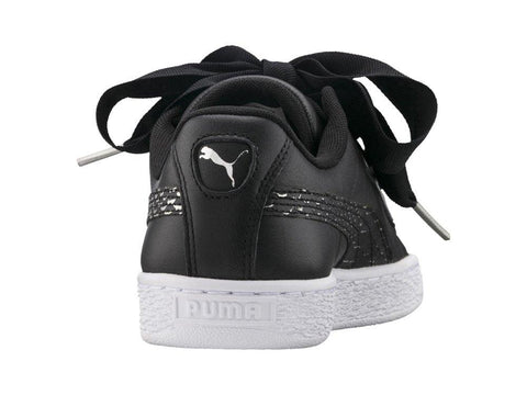 PUMA Basket Heart Oceanaire Black White 366443 01 - Sandrini Calzature e Abbigliamento