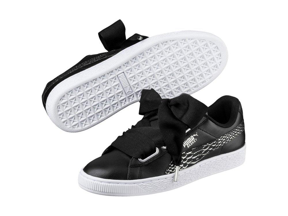 PUMA Basket Heart Oceanaire Black White 366443 01 - Sandrini Calzature e Abbigliamento