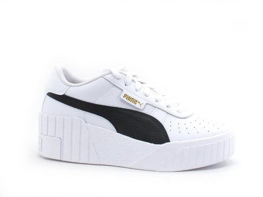 PUMA Cali Wedge Wmn's Sneaker Platform Donna White Black 37343805 - Sandrini Calzature e Abbigliamento