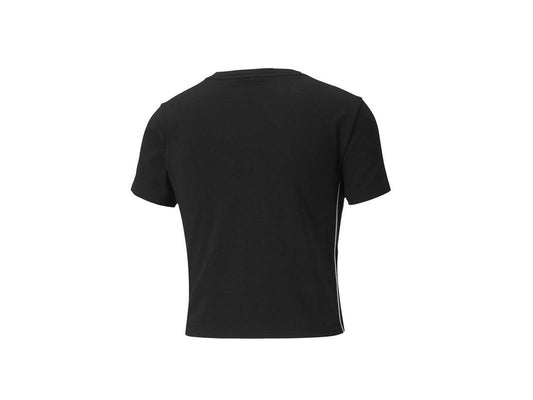 PUMA Classic Cropped Top T-Shirt Donna Black 597631 01 - Sandrini Calzature e Abbigliamento