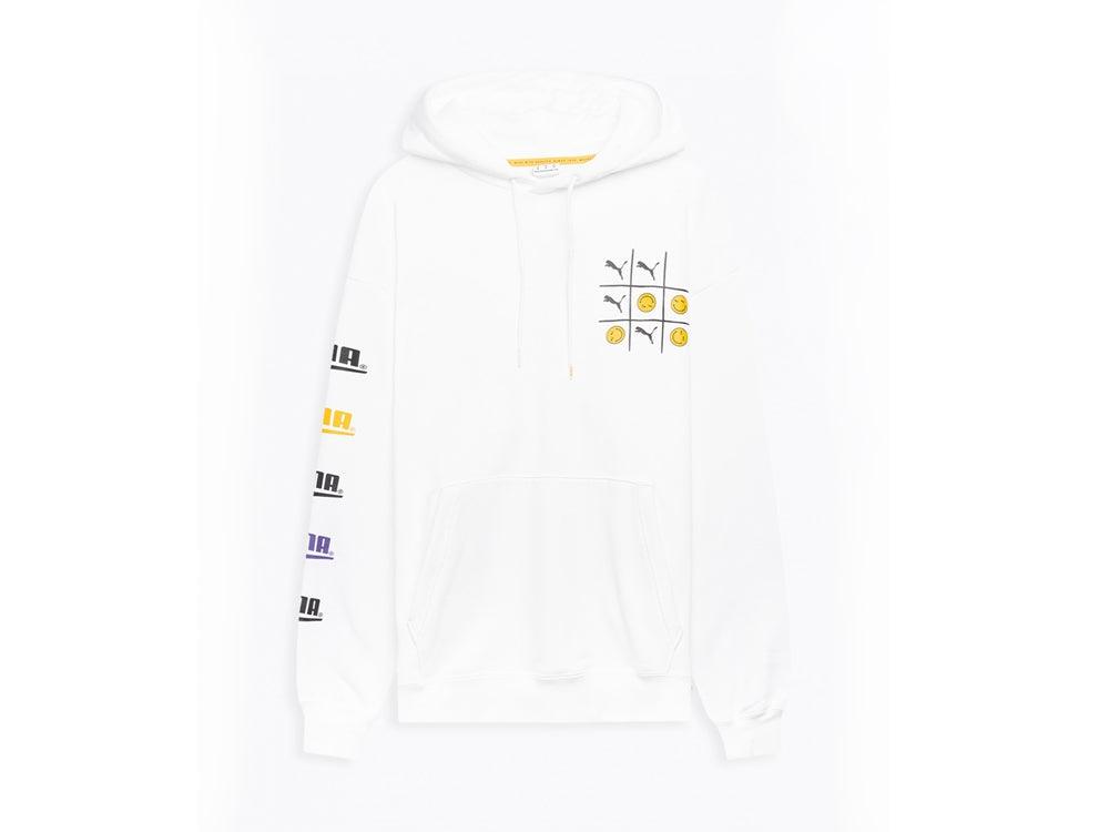 PUMA Club Hoodie Tr Felpa Uomo Smile White 530047 02 - Sandrini Calzature e Abbigliamento