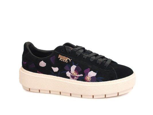 PUMA Platform Trace Flowery Black Mauve Rose 367810 02 - Sandrini Calzature e Abbigliamento