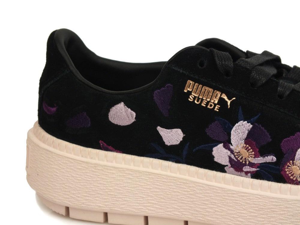 PUMA Platform Trace Flowery Black Mauve Rose 367810 02 - Sandrini Calzature e Abbigliamento