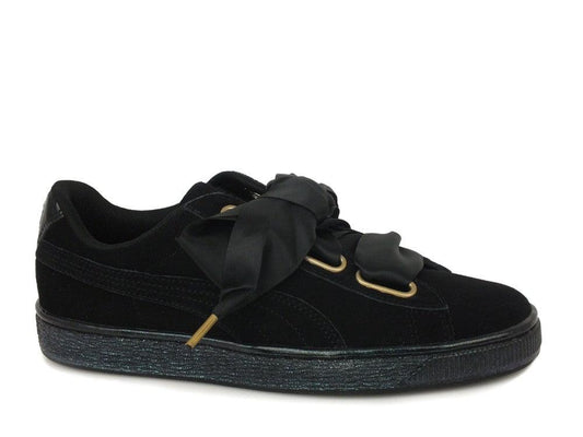 PUMA Suede Heart Satin WN'S Black 362714 03 - Sandrini Calzature e Abbigliamento