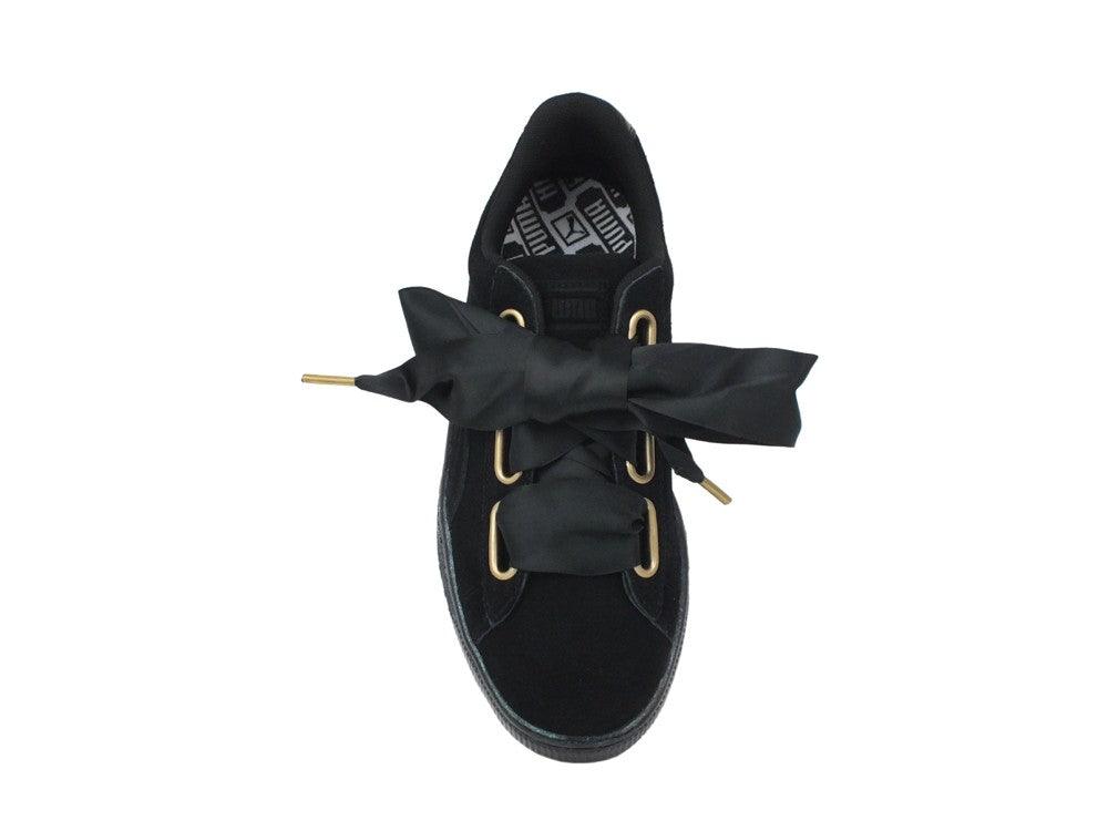 PUMA Suede Heart Satin WN'S Black 362714 03 - Sandrini Calzature e Abbigliamento