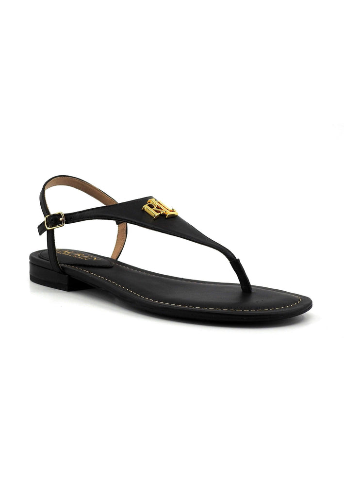 Scopri RALPH LAUREN Sandalo Infradito Donna Black 802940593001 al