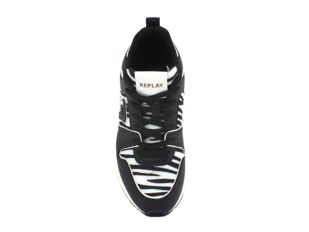 REPLAY Sneaker Zebra Black RS360026S - Sandrini Calzature e Abbigliamento