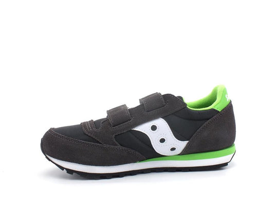 SAUCONY Jazz Double HL Kids Sneaker Strap Grey Black Green SK265143 - Sandrini Calzature e Abbigliamento