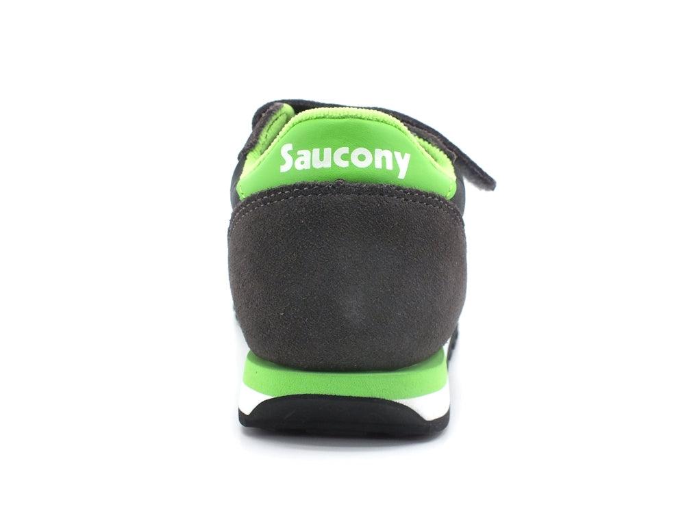 SAUCONY Jazz Double HL Kids Sneaker Strap Grey Black Green SK265143 - Sandrini Calzature e Abbigliamento