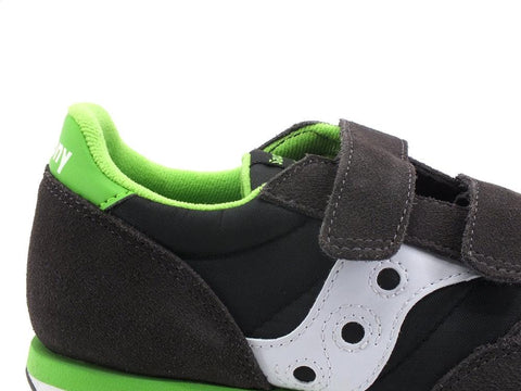 SAUCONY Jazz Double HL Kids Sneaker Strap Grey Black Green SK265143 - Sandrini Calzature e Abbigliamento