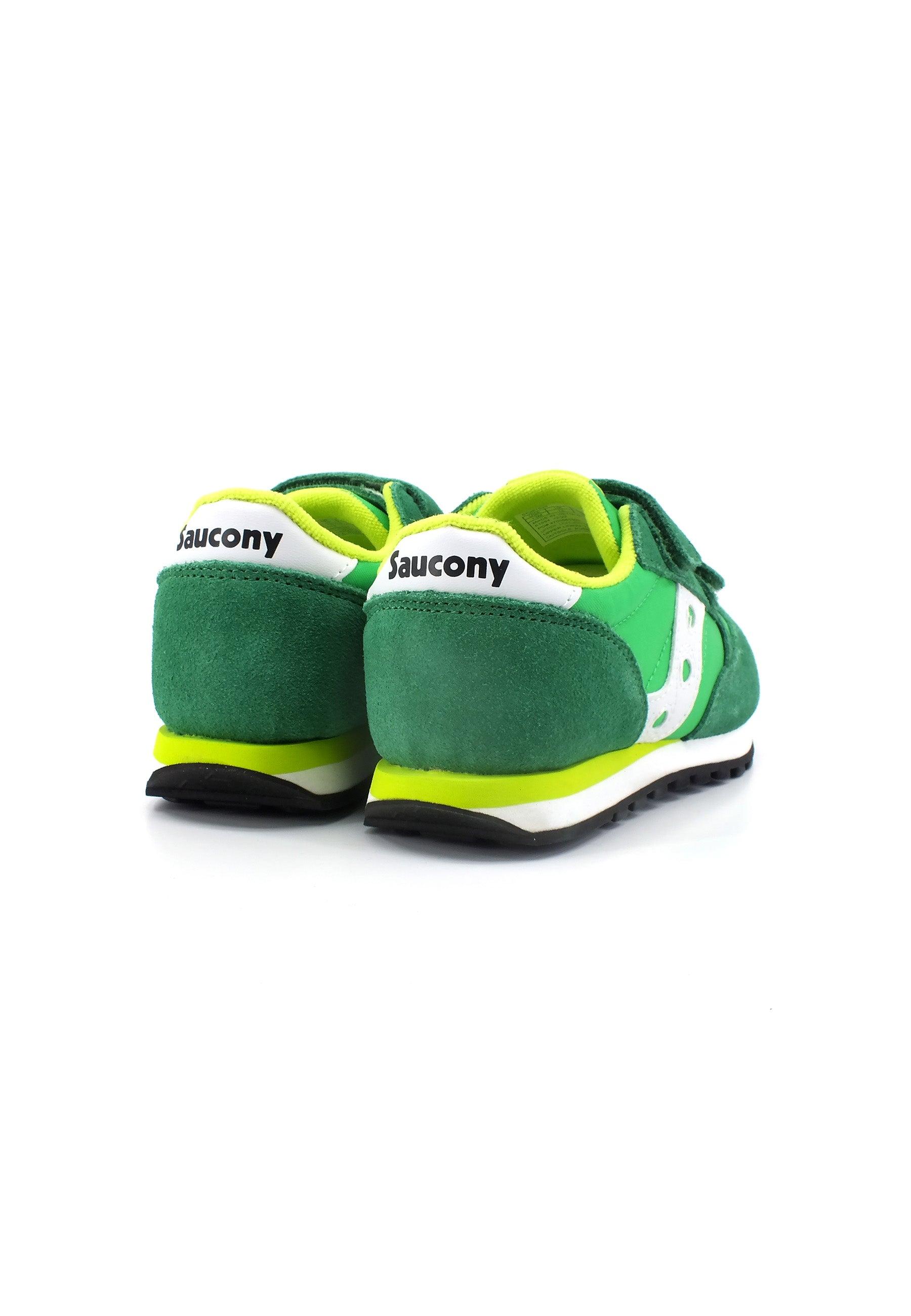 SAUCONY Jazz Double Sneaker Bimbo Green Lime White SK267026 - Sandrini Calzature e Abbigliamento