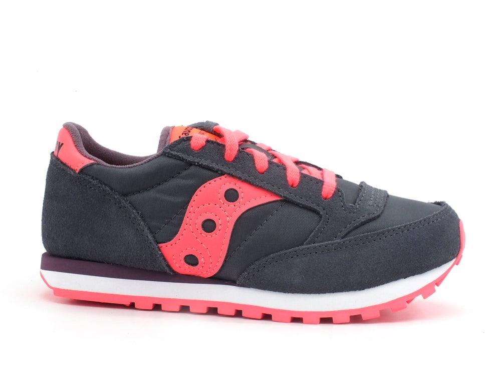 SAUCONY Jazz Original Kids Sneaker Bambino Dark Grey Coral SK163333 - Sandrini Calzature e Abbigliamento