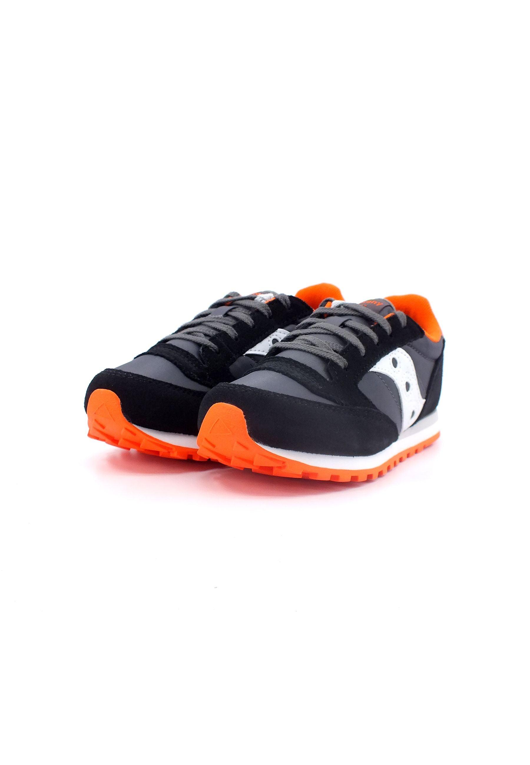 SAUCONY Jazz Original Sneaker Bambino Black Grey Orange SK265128 - Sandrini Calzature e Abbigliamento