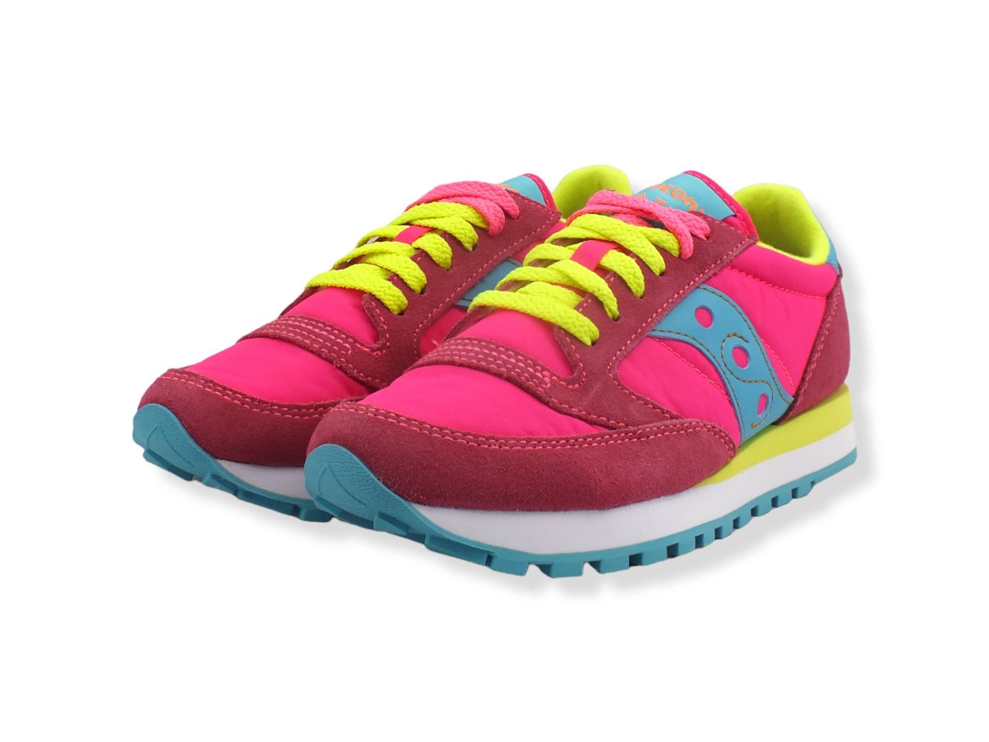 SAUCONY Jazz Original Sneaker Donna Pink Yellow 1044-293 - Sandrini Calzature e Abbigliamento