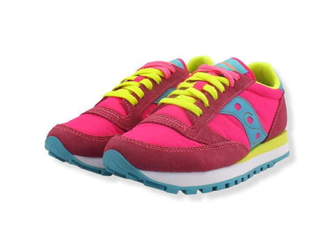 SAUCONY Jazz Original Sneaker Donna Pink Yellow 1044-293 - Sandrini Calzature e Abbigliamento