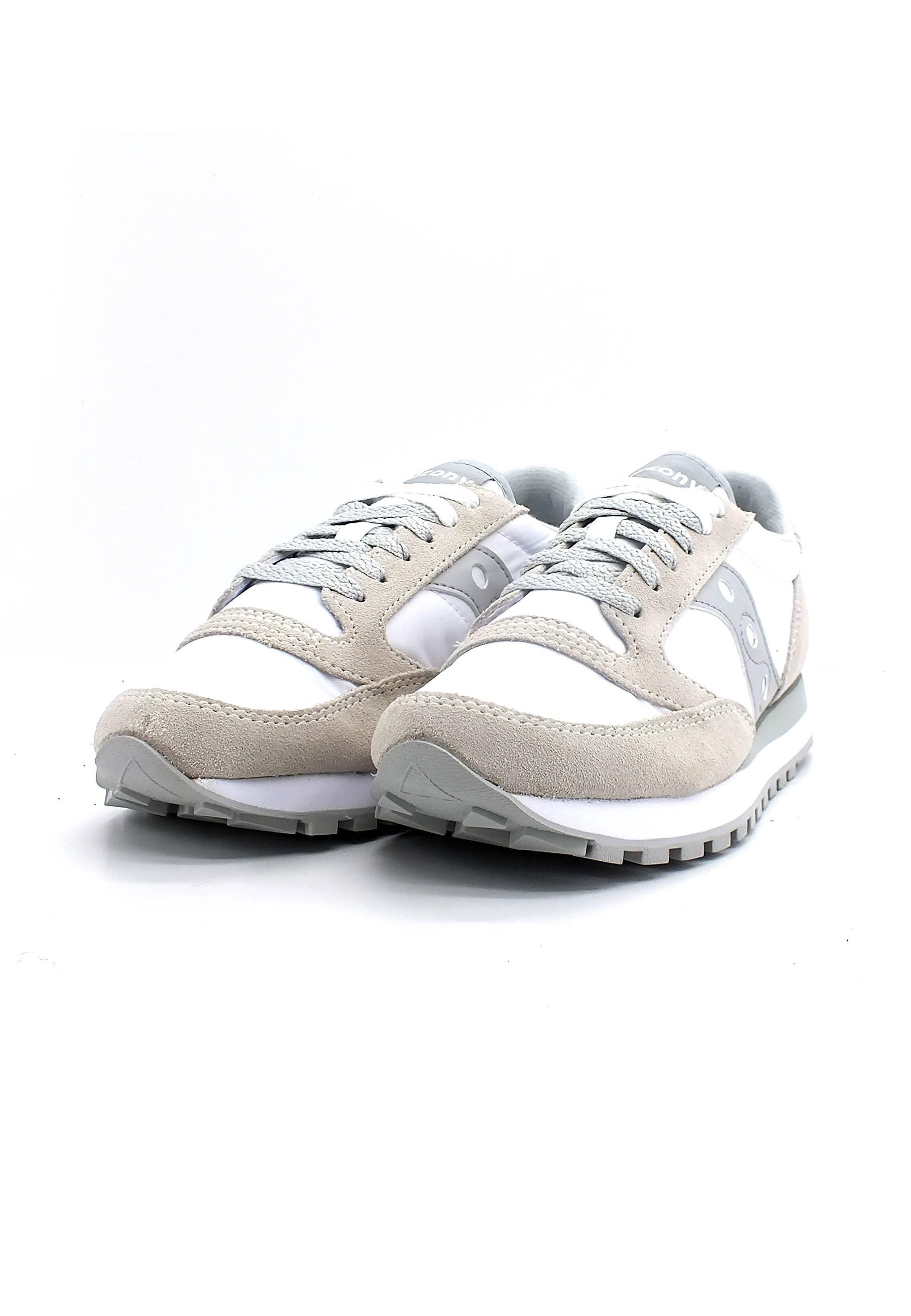 SAUCONY Jazz Original Sneaker Donna White Grey S2044-396 - Sandrini Calzature e Abbigliamento