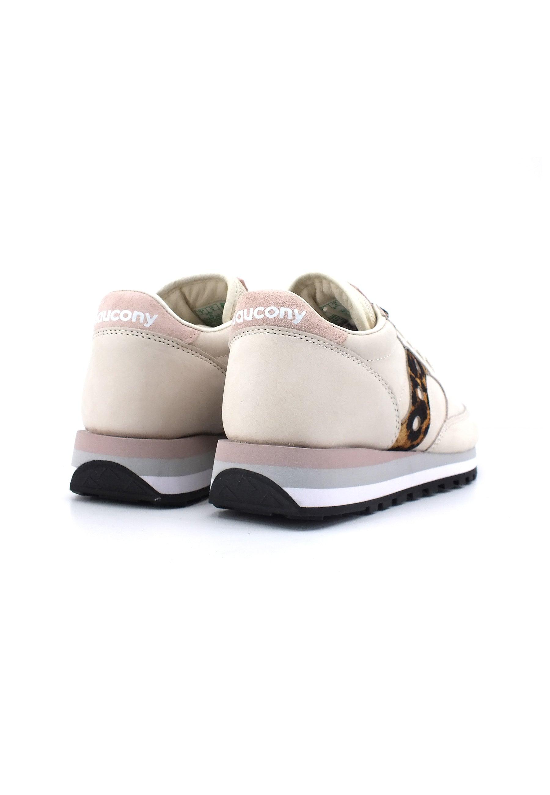 SAUCONY Jazz Triple Sneaker Donna Beige Leopard S60727-2 - Sandrini Calzature e Abbigliamento