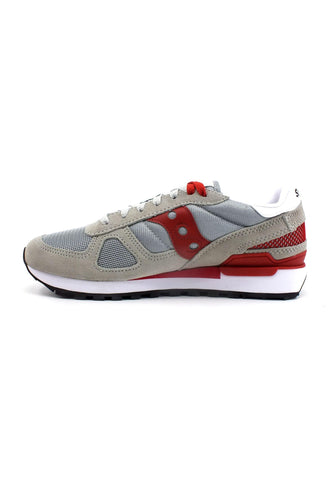 SAUCONY Shadow Original Sneaker Uomo Grey Red S2108-822 - Sandrini Calzature e Abbigliamento