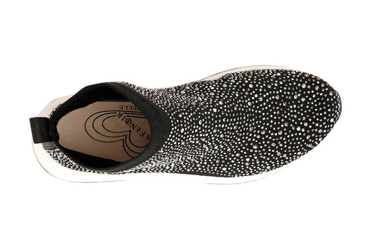 SNEAKERS IN TESSUTO ELASTICO CON STRASS - Sandrini Calzature e Abbigliamento