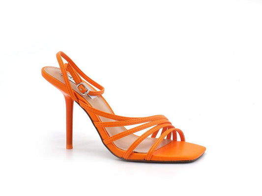 STEVE MADDEN All In Sandalo Tacco Listini Neon Apricot ALLI04S1 - Sandrini Calzature e Abbigliamento