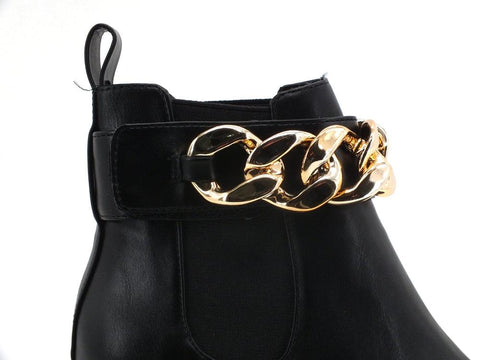 STEVE MADDEN Amulet Stivaletto Polacco Catena Black AMUL02S1 - Sandrini Calzature e Abbigliamento