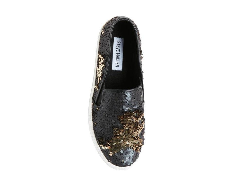 STEVE MADDEN Black Sequin GILLS-S - Sandrini Calzature e Abbigliamento