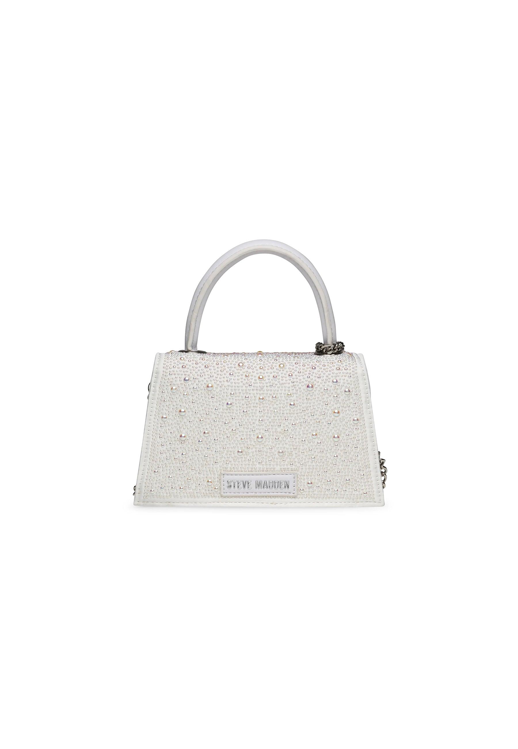 Scopri STEVE MADDEN Borsa Mini Satchel Perle White BADORE al