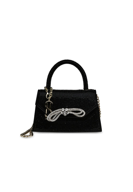 STEVE MADDEN Borsa Mini Satchel Strass Black BGLIMPSE - Sandrini Calzature e Abbigliamento